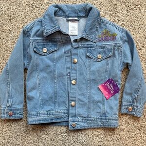 NWT Disney Blue Jean Jacket with Be Kind Patch and Disney Princesses size small